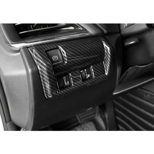 Fit for Cadillac cT4 interior decoration carbon fiber decorative car stickers for cT4 headlamp adjustment frame panel