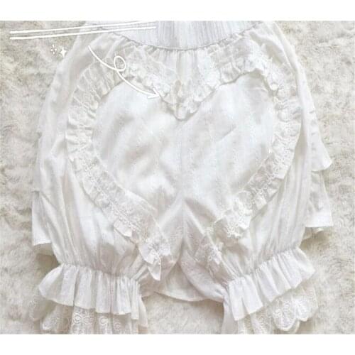 Princess Tea Party Sweet Lolita Pumpkin Leggings Kawaii Safety Pants Cotton Lace Bottoming Shorts D367