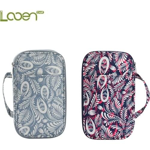 Empty Knitting Needles Case Travel Storage Organizer Storage Handbag for Circular Knitting Needles and Other Accessories