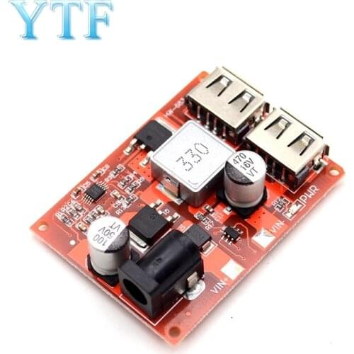 Adjustable Step-down Regulated Power Supply Module Board Car Charger Solar 3A 9V/12V/36V to 5V