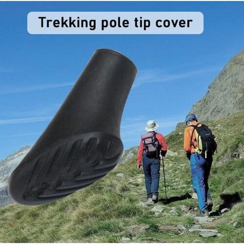 1pcs Trekking Outdoor Pole Nordic Hike Camp Walk Stick Rubber Climb Replacement Protector Tip Hiking Accessories Cap Alpens C9W6