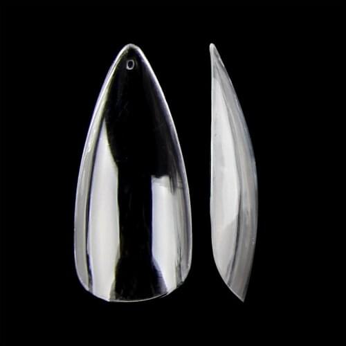 Medium Stiletto Nail Extension System Full Cover Gel Pre-shaped Sculpted Artificial Fake Fingernail Tips