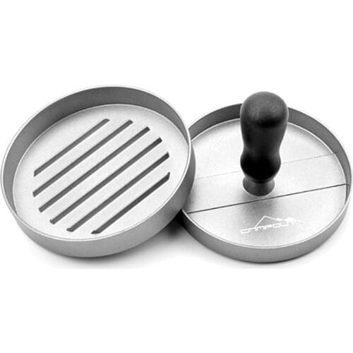 CAMPOUT Outdoor Camping Burger Meat Press Manual Meat Patty Mold Non-Stick Coating DIY Burger Making Tool