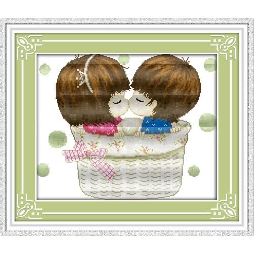 Everlasting Love Christmas Innocence Ecological Cotton Chinese Cross Stitch Kits Counted Stamped 11CT New Store Sales Promotion