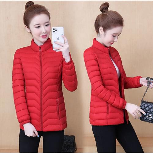 Women Winter Jacket Ultra Light Cotton Coat Slim Female Puffer Jacket Portable Windproof Down Coat Chaqueta Mujer Parkas Mujer