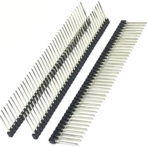 10pcs 2.54mm 0.100" Single row Machine Tooled Strip Socket 1x40 Pin long terminal through hole SIP solder PCB
