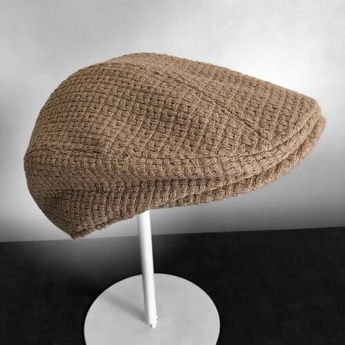 2019 New Autumn Winter Men Hats Berets British Western Style Wool Advanced Flat Ivy Cap Classic Vintage Beret Size S-XL BLM110