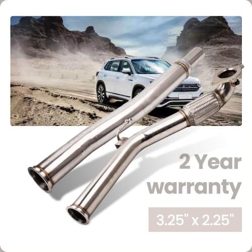 3 inch Turbo Downpipe Exhaust Pipe for VW Golf GTi MK5 MK6 2.0T 2003-2012