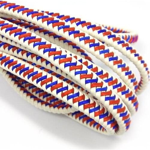 Free Shipping 2m PU leather Cord 9x5mm Colorful Beading Wire Handcraft Accessories for bracelet necklace fashion jewelry DIY