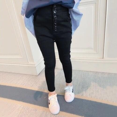 Fashion Pencil Pants for Baby Girl Children Clothing 2018 Autumn New Kids Casual Pants Stretch Solid Trousers Toddler Thin Pants