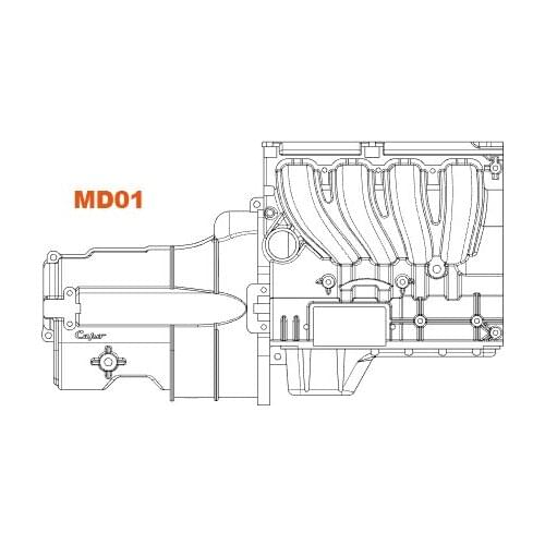 Capo SIXER 1:6 Jimny Samurai 15828MD01 right gear box cover RC Crawler option upgrade parts