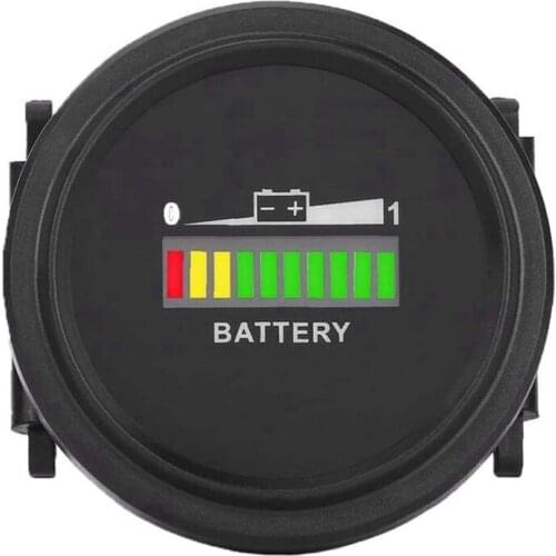 12V/24V/36V/48V/72V LED Digital Battery Indicator Waterproof Meter Gauge Battery Indicator for Go-Lf Ca-Rt