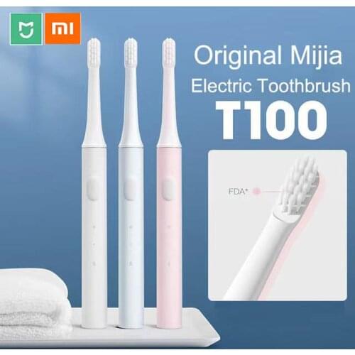 XIAOMI MIJIA Sonic Electric Toothbrush T100 IPX7 Waterproof Rechargeable Toothbrush Adult Ultrasonic Automatic Tooth Brush