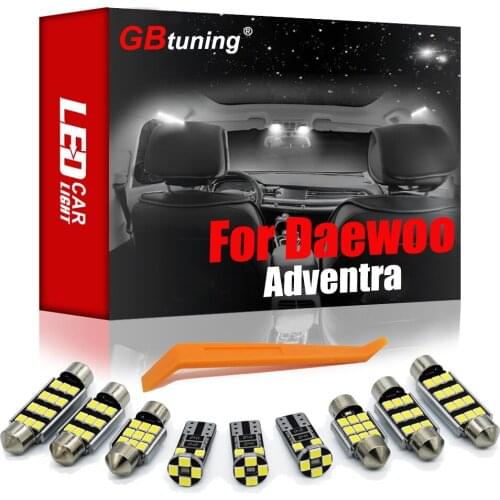 GBtuning Error Free LED For Daewoo Adventra VY II VZ 2003-2006 Vehicle Dome Map Indoor Trunk Bulb Interior Light Accessories Kit