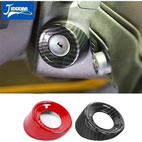 JIDIXIAN Car Engine Start Switch Button Key Jack Decoration Cover Sticker for Chevrolet Camaro 2010-2015 Interior Accessories