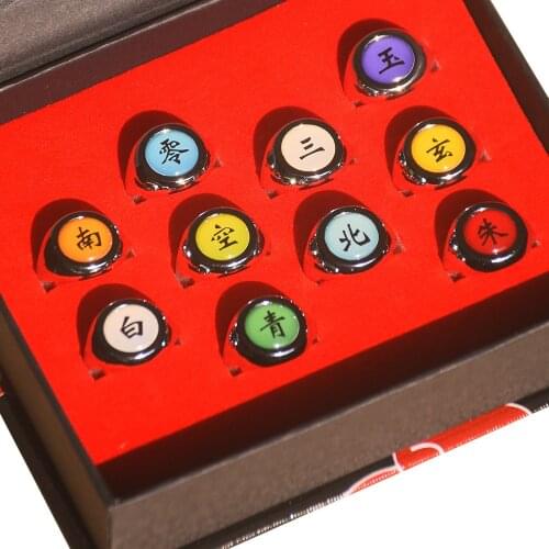 1pcs Anime Naruto Uzumaki Sasuke Itachi Orochimaru Jewerly Cosplay Costume Rings Ninjas Ring Accessory Set Gifts Kids Toys