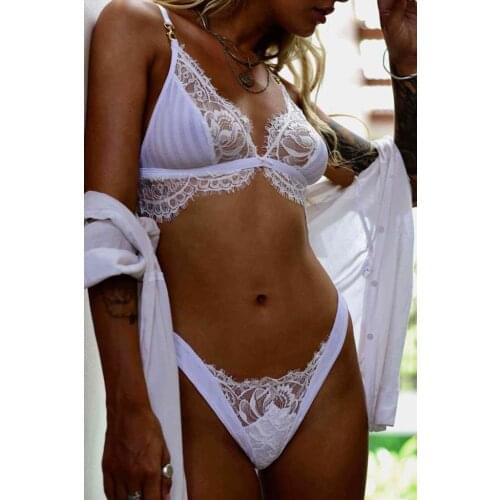 Merry See Special Design Bra Panty set White