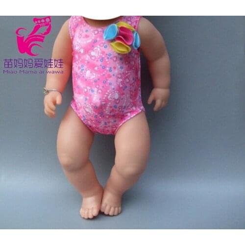 For 18 inch girl Doll Swimming Suit With Scurf also fit for 43cm Baby new born dolls