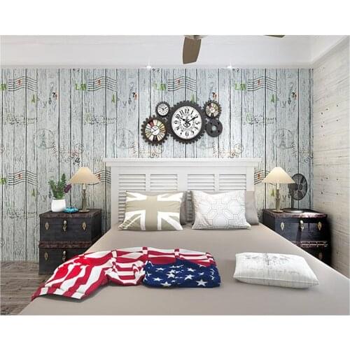 Beibehang American style retro papel de parede wallpaper living room bedroom study clothing store bar cafe background wall paper