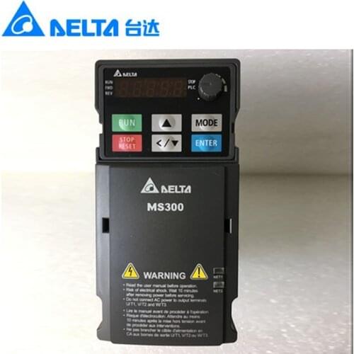 Original Delta inverter MS-300 series 200w single phase VFD1A6MS21ANSAA, built-in PLC, built-in brake unit