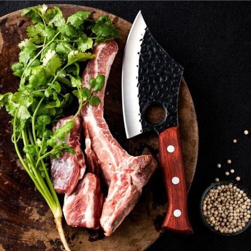 Sharp small scimitar hammer grain high carbon steel home butcher knife small kitchen knife bone picking knife slice