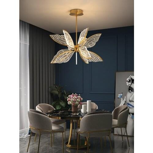 Living Room Chandelier Modern Minimalist Atmosphere Dining Room Master Bedroom Butterfly Lamps Nordic Creative Personality New
