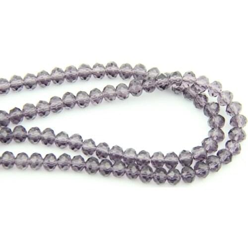 Sale Violet 2*3-8*10mm Glass Rondelle Flat Ball Bead Top Quality Crystal Prism Part For Birthday Wedding Party Decoration Supply