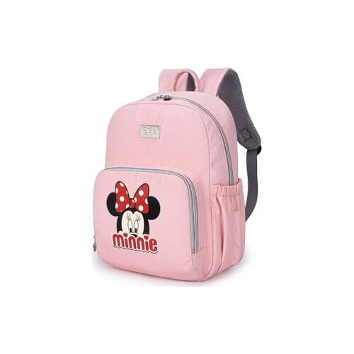Disney maternal and child backpack Minnie insulation Mummy bag multi-function large capacity backpack parent-child outdoor bag