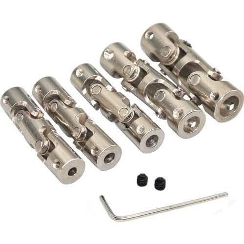 1pc Metal universal joint Boat Metal Cardan Joint Gimbal Couplings Universal Joint Connector multi-spec with free screw tool