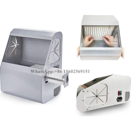 LED Dental Sandblasting Dust Collector Protector Box Dental Lab Vacuum Dust Extractor Box Lapping Protector Dental Equipment