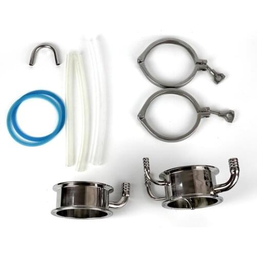 Clamp 4" 102mm OD119mm Soxhlet Extractor KIT for distillation. Basket Volume 1500ml. Stainless Steel 304