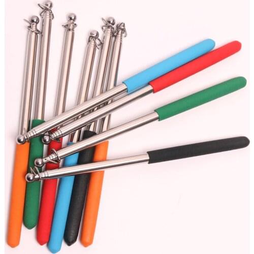 1pair Belly Dance Wings Stick long stretch Stainless Steel Telescopic Rod Sticks for Isis Wings danceing Canes 5 colors