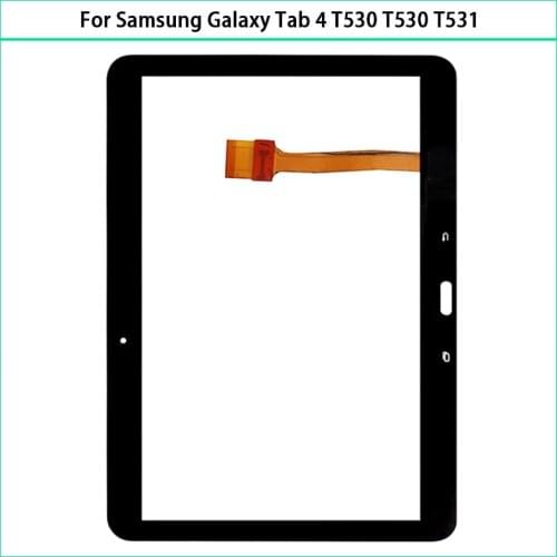 10Pcs New 10.1" Touchscreen For Samsung Galaxy Tab 4 SM-T530 T530 T531 T535 Touch Screen Panel Digitizer Sensor Front Glass Lens