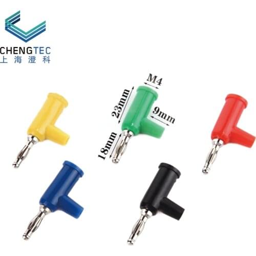 4MM gun type banana plug lantern banana plug side outlet can continue to insert high quality banana plug yellow