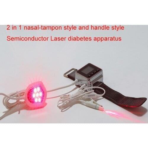 650nm Cold Laser Therapy blood pressure lowering fat sugar Body Pain Relief Semiconductor Laser Wrist Watch Instrument