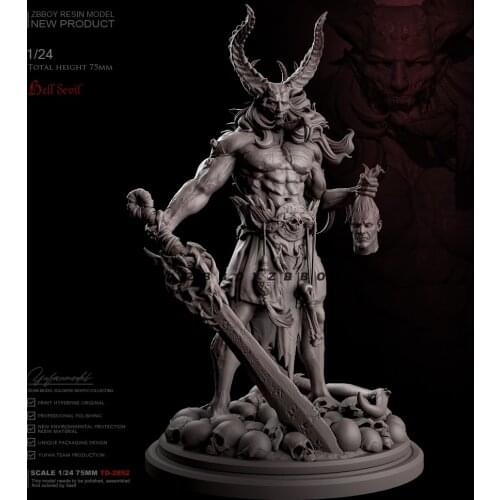 75mm 1/24 Resin figure model kits DIY self-assembled TD-2852