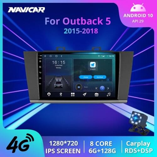 2Din Android10.0 Car Radio For Subaru Outback 5 2015-2018 Stereo Receiver GPS Navigation Car Receiver Auto Radio NO 2DIN DVD IGO