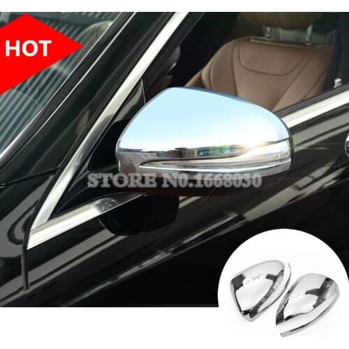 ABS Side Rearview Mirror Trim Cover 2pcs For Benz S Class W222 2014-2018 Car accesories interior Car decoration