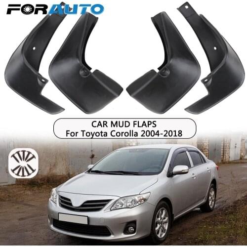 Splash Guards 4Pcs/set Front Rear Mudguards Fender Scratch Resistant Mud Flaps Mudflaps For Toyota Corolla 2004-2018 PVC