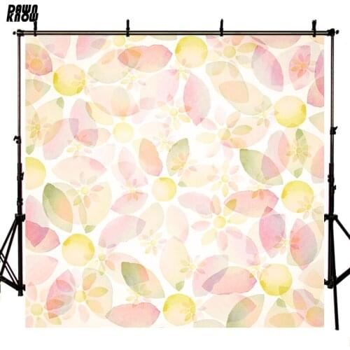 DAWNKNOW Colorful Floral Vinyl Photography Background Photocall Photo Shoot Flower Backdrop For Children Photo Studio lv1159