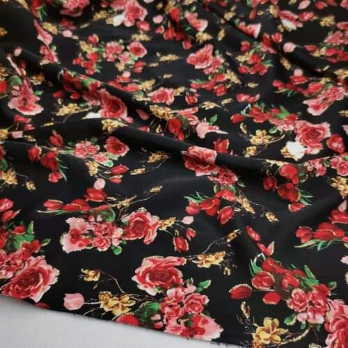 Floral Bling Chiffon Fashion Glittery Dress Gown Fabric Shiny Soft Stretchy Craft Sewing Material