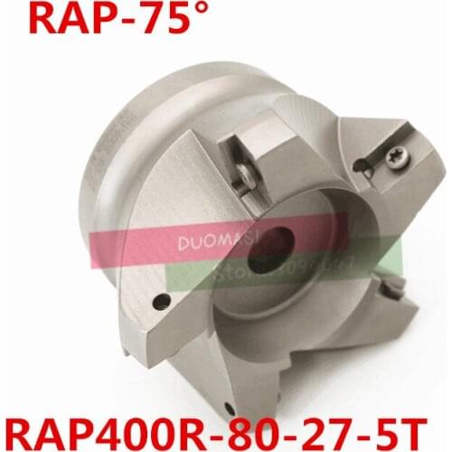 RAP400R 80-27-5T 75 Degree High Positive Face Mill Cutting Diameter For APMT1604 inserts