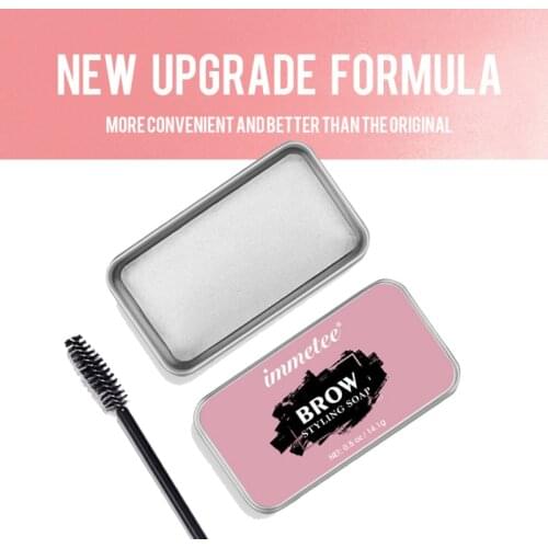 Long Lasting Eyebrow Soap Wax Dense Eyes Brow Transparent Makeup Styling Gel Wax with Brushes Cosmetics Tools for Women TSLM1