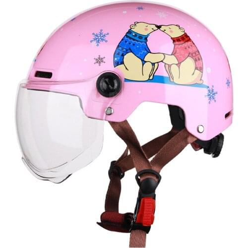 Aishi Battery Electric Motorcycle Helmet Men and Women Summer Sunscreen Half Helmet Four Seasons Cute Adult Head Gray Helmet