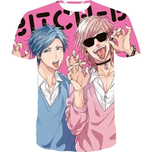 3D Printed Yarichin Bitch Club T-Shirt Men Women Summer Short Sleeve Casual Breathable Tees Tops Boy Girl Cool Style T Shirt