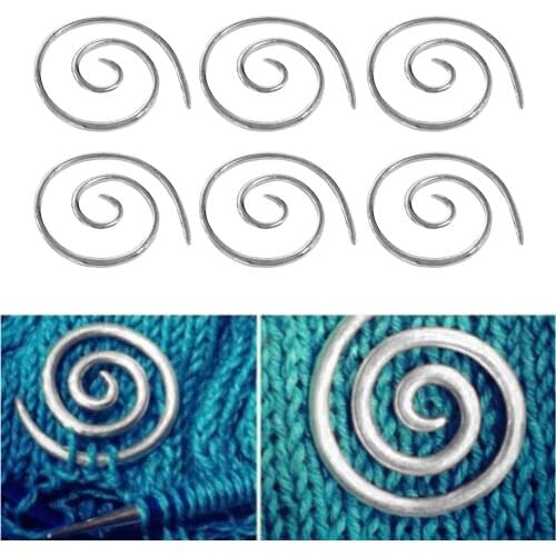 Set of 6 Stainless Steel Circular Knitting Needles 5cm DIY Craft Yarn Crochet Needles Beginners