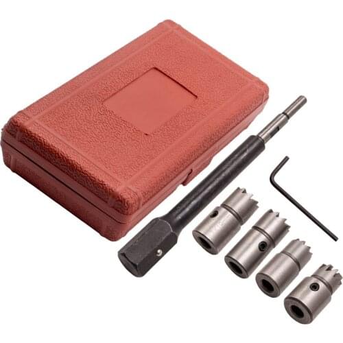 5pc Diesel Injector Seat Cutter Reamer Set Universal Rectifier Tool Kits