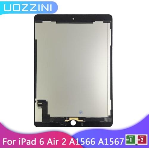 9.7" AAA+++ New For Apple iPad 6 Air 2 LCD Display Touch Screen Digitizer Assembly Replacement For iPad 6 A1567 A1566 Tested