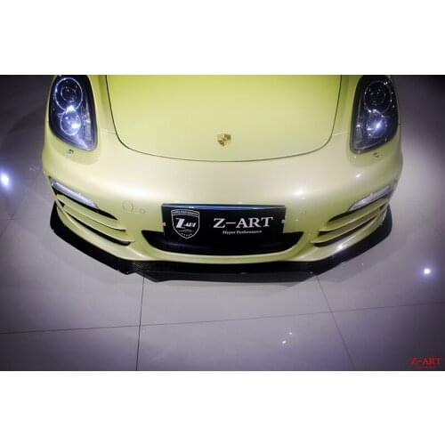 2012-2016 Z-ART for Porsche Boxster carbon fiber front lip for Porsche Boxster carbon fiber front spoiler for Porsche 981