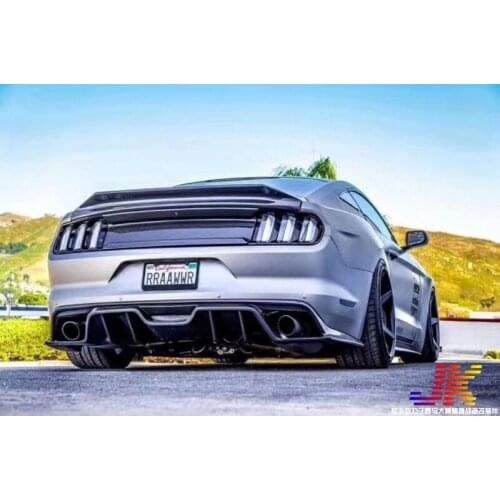 Suitable for 17 15 Ford Mustang Modified Ac Carbon Fiber Lip Rear Spoiler with Double and Four Out Small Enclosure